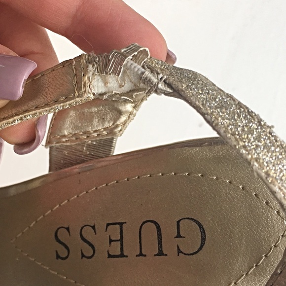 Guess Golden Sparkle Heels - Picture 4 of 9